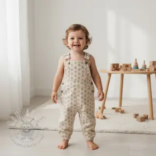 Rastezljivi baršun STRETCH Little bunny light sand