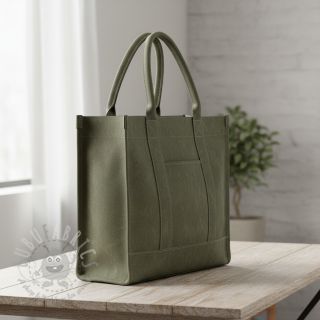 CANVAS STONEWASHED army green