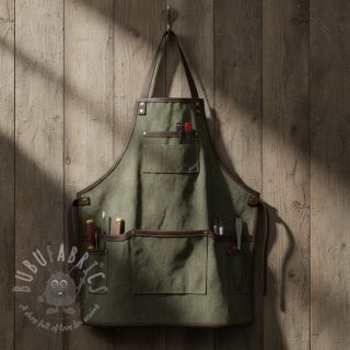 CANVAS STONEWASHED army green