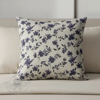 Dekorativna tkanina Linenlook Night flowers digital print