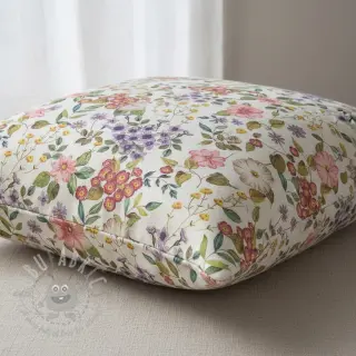 Dekorativna tkanina Linenlook Flowers meadow digital print