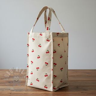 Dekorativna tkanina Linenlook Cherries natural