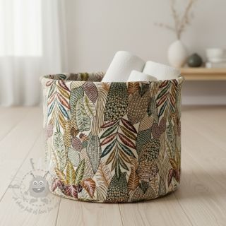 Dekorativna tkanina jacquard Egypte blanc