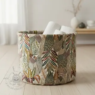 Dekorativna tkanina jacquard Egypte blanc
