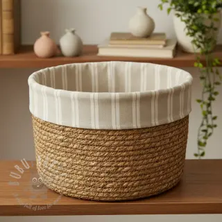 Dekorativna tkanina jacquard LINEN LOOK Etretat lin
