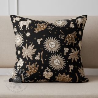 Dekorativna tkanina jacquard Pygmalion noir
