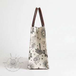 Dekorativna tkanina jacquard Pygmalion ecru noir