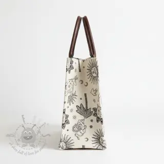 Dekorativna tkanina jacquard Pygmalion ecru noir