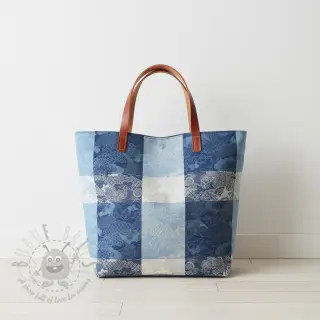 Dekorativna tkanina FRENCH TABLE CLOTH JACQUARD Niwa allover indigo