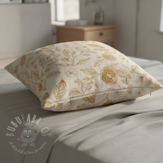 Dekorativna tkanina RUSTIC VINTAGE PRINT Granata peanut