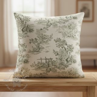 Dekorativna tkanina RUSTIC VINTAGE PRINT Gabrielle kaki