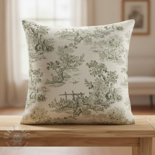 Dekorativna tkanina RUSTIC VINTAGE PRINT Gabrielle kaki