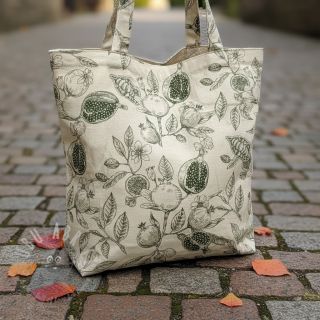 Dekorativna tkanina RUSTIC VINTAGE PRINT Granata kaki