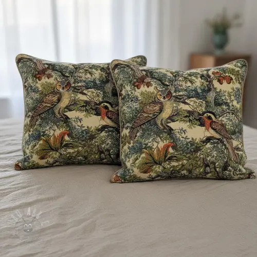 Dekorativna tkanina GOBELIN PREMIUM Bird Heritage Forest