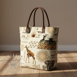 Dekorativna tkanina Linenlook Wildlife Safari Trip digital print