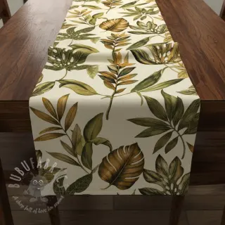 Dekorativna tkanina Linenlook Botanic Bold Leaf digital print
