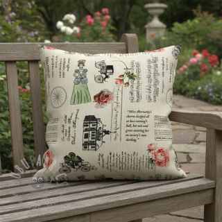 Dekorativna tkanina Linenlook Regal Newspaper digital print