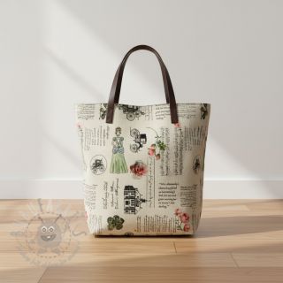 Dekorativna tkanina Linenlook Regal Newspaper digital print