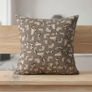 Dekorativna tkanina Linenlook premium Dog Wildlife Art
