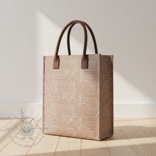 Dekorativna tkanina Linenlook premium Curve Maze Line