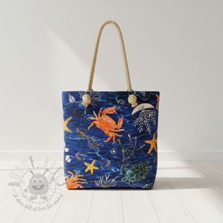 Dekorativna tkanina s teflonskom obradom SEA LIFE ANIMALS