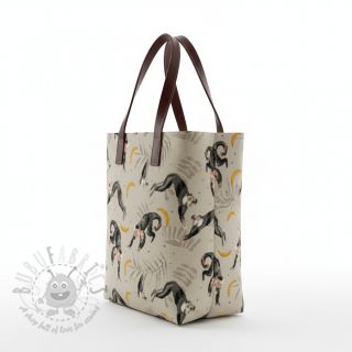 Dekorativna tkanina Linenlook Monkey Bananas