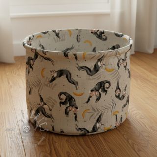 Dekorativna tkanina Linenlook Monkey Bananas