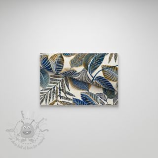 Dekorativna tkanina jacquard Cacao allover bleu