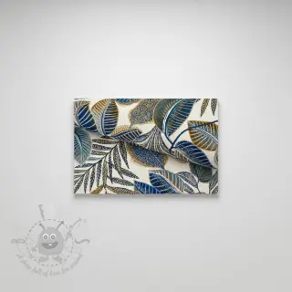 Dekorativna tkanina jacquard Cacao allover bleu