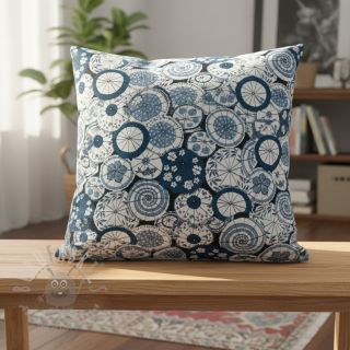 Dekorativna tkanina jacquard Kusmi bleu