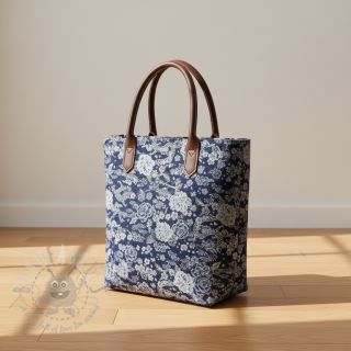 Dekorativna tkanina jacquard Draco indigo