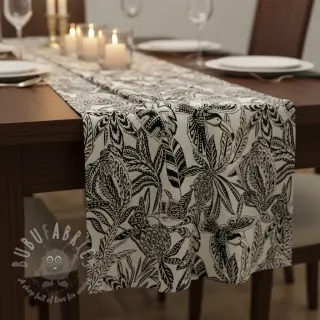 Dekorativna tkanina jacquard Fortuna blanc