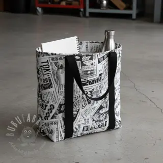 Dekorativna tkanina jacquard Neo noir blanc