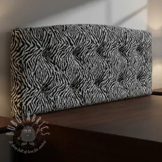 Dekorativna tkanina jacquard Tanzanie noir blanc