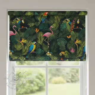 Dekorativna tkanina premium Tropical jungle bird digital print