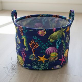 Dekorativna tkanina premium Underwater sea life digital print