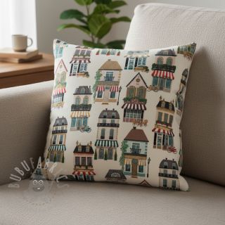 Dekorativna tkanina premium Shop Boutique City digital print