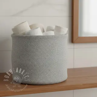 Dekorativna tkanina DOBBY Coloured Dot grey