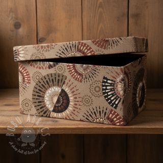 Dekorativna tkanina jacquard Mandala Circle Sun