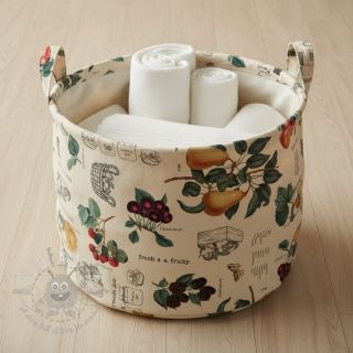 Dekorativna tkanina premium Linenlook Redfruit Jam Recipe digital print