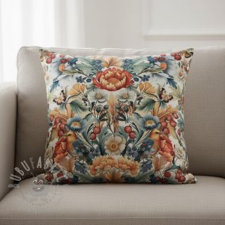 Dekorativna tkanina premium Linenlook Bloom Fruit Paradise digital print