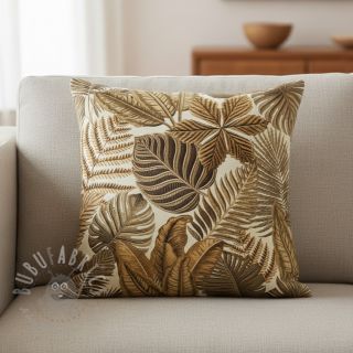 Dekorativna tkanina premium Leaf Embroidery digital print