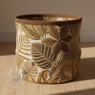 Dekorativna tkanina premium Leaf Embroidery digital print