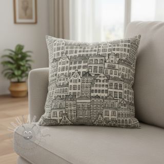 Dekorativna tkanina Linenlook Townhouse Fine Line