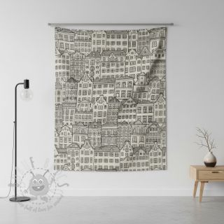 Dekorativna tkanina Linenlook Townhouse Fine Line