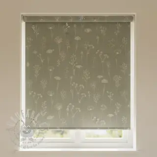 Dekorativna tkanina Linenlook Fine Fragile Flower old green
