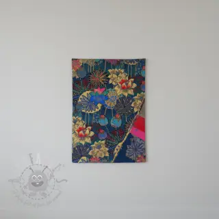Dekorativna tkanina jacquard Opium allover bleu