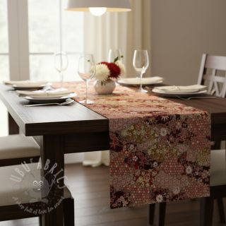 Dekorativna tkanina jacquard Nuage allover rouge