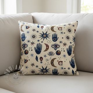 Dekorativna tkanina jacquard Namaste allover blanc