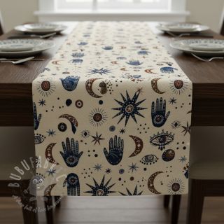 Dekorativna tkanina jacquard Namaste allover blanc